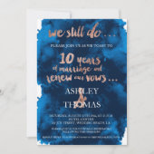 バラ金ゴールドタイポグラフィ発願10周年 招待状 (正面)