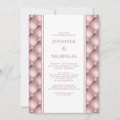 バラ金ゴールドダイアモンドタフテッドバ結婚ーシャル 招待状 (正面)