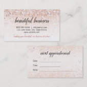 バラ金ゴールドダイヤモンドアポイントメント付き名刺 予約カード (正面/裏面)