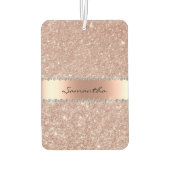 バラ金ゴールドダイヤモンドグリッターモノグラきらきら光るム カーエアーフレッシュナー (裏面)