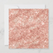 バラ金ゴールドダイヤモンドスタッズフォイル40th誕生日 招待状 (裏面)