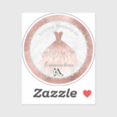 バラ金ゴールドダイヤモンドスパークルグラムキンセアニェラ シール (シート)