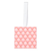 バラ金ゴールドダイヤモンドタフテッドキューブクリスマスオーナメント キューブオーナメント (正面)