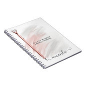 バラ金ゴールドダイヤモンドペパーソナライズされたン ノートブック (右側)