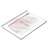 バラ金ゴールドダイヤモンドペパーソナライズされたン ノートブック (左側)