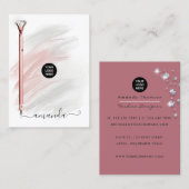 バラ金ゴールドダイヤモンドペン 名刺 (正面/裏面)