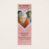 バラ金ゴールドダイヤモンド写真追悼ブックマーク (正面)