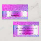 バラ金ゴールドダイヤモンド金エレガントカスタマイズグリッター 名刺 (正面/裏面)