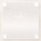 バラ金ゴールドダイヤモンド ガラスコースター (裏面)