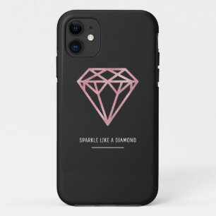 バラ金ゴールドダイヤモンド iPhone 11 ケース