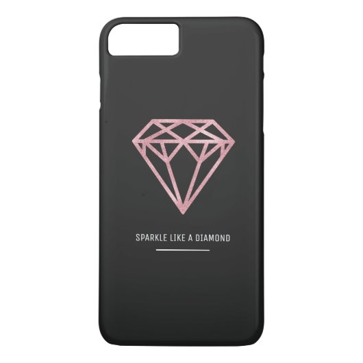 バラ金ゴールドダイヤモンド Case-Mate iPhoneケース (裏面)