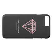 バラ金ゴールドダイヤモンド Case-Mate iPhoneケース (裏面(横))