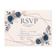 バラ金ゴールドダスティピンク海軍フローラ結婚式RSVP