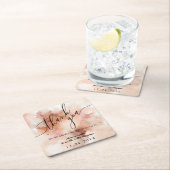 バラ金ゴールドダストウォーター色 スクエアペーパーコースター (インサイチュ)