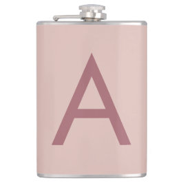 バラ金ゴールドダストモノグモダンラムイニシャルレター フラスク