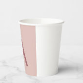 バラ金ゴールドダストモノグモダンラムイニシャルレター 紙コップ (左)