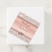 バラ金ゴールドダマスクモノグラム結婚の感謝 フェイバータグ (インサイチュ)