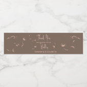 バラ金ゴールドダンデシンプルリオンとエレガントな結婚式 ペットボトルラベル (シングルラベル)