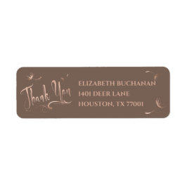 バラ金ゴールドダンデシンプルリオンとエレガントな結婚式 ラベル