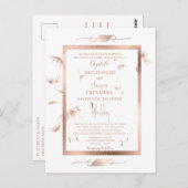 バラ金ゴールドダンデリオンフシンプルァフエレガントと ポストカード (正面/裏面)