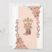 バラ金ゴールドチャラウェスタンスタイルフローラキンセアニラ 招待状 (裏面)