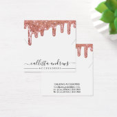 バラ金ゴールドチュンキーグリッタードリップスネックレスディスプレイ (デスク)