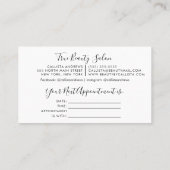 バラ金ゴールドチュンキーグリッター厚いドリップスアポイントメント 名刺 (裏面)