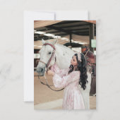 バラ金ゴールドチョイきらめくズガウンキンセアニェラ サンキューカード (裏面)