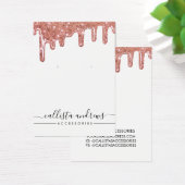 バラ金ゴールドチョンキーグリッタードリップスイヤリングディスプレイ (デスク)