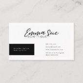 バラ金ゴールドチータヒョウエレガントプリント 名刺 (正面)