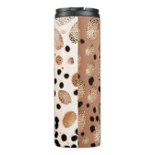 バラ金ゴールドチーターグリッター熱タンブラー12oz タンブラー (裏面)