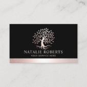 バラ金ゴールドツリールートロゴウェルネスサロン&スパ 名刺 (正面)