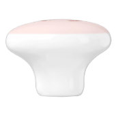 バラ金ゴールドティアラクラウンピンクモノグラム名 セラミックノブ (側面)