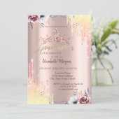 バラ金ゴールドティアラフラワーズキンセアニラ 招待状 (スタンド正面)