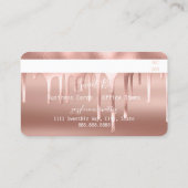 バラ金ゴールドテキスト(化粧)ド絵を描リップクレジット 名刺 (裏面)