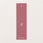 バラ金ゴールドテンプレートモダンモノグラムエレガントシンプル 名刺 (外部フラット)