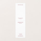 バラ金ゴールドテンプレートモダンモノグラムエレガントシンプル 名刺 (内部フラット)