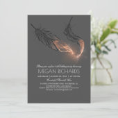 バラ金ゴールドディップフェザーズグリッター誕生パーティー 招待状 (スタンド正面)