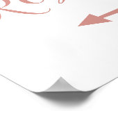 バラ金ゴールドトイレの離れ矢印方向 ポスター (角)