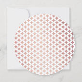 バラ金ゴールドトランプのポーカーチップカジノウェディングRSVPカード 招待状 (裏面)