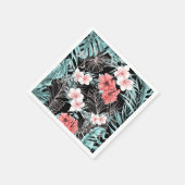 バラ金ゴールドトロピエレガントカルボタニックアイランドルアウ（ハワイ式宴会） スタンダードカクテルナプキン (角)