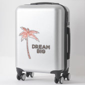 バラ金ゴールドトロピカルグリッターパームツリードリーム シール (スーツケース)