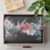 バラ金ゴールドトロピカルパイナップル植物性アロハルアウ（ハワイ式宴会） 薄葉紙 (ギフト)