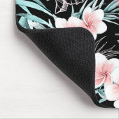 バラ金ゴールドトロピカルボタニカルアイランドパラダイスシック マウスパッド (コーナー)