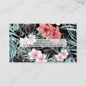 バラ金ゴールドトロピカルボタニカルアイランドパラダイスシック 名刺 (裏面)
