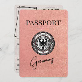 バラ金ゴールドドイツPassport日付の保存 セーブザデート