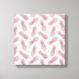 バラ金ゴールドドットパイナップル キャンバスプリント