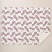 バラ金ゴールドドットパイナップル シェルパブランケット (正面(横))