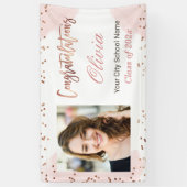 バラ金ゴールドドット大学院写真卒業パーティー 横断幕 (縦)