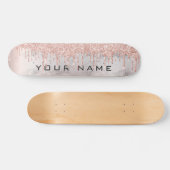 バラ金ゴールドドライカスタムプガーリー名 スケートボード (横)